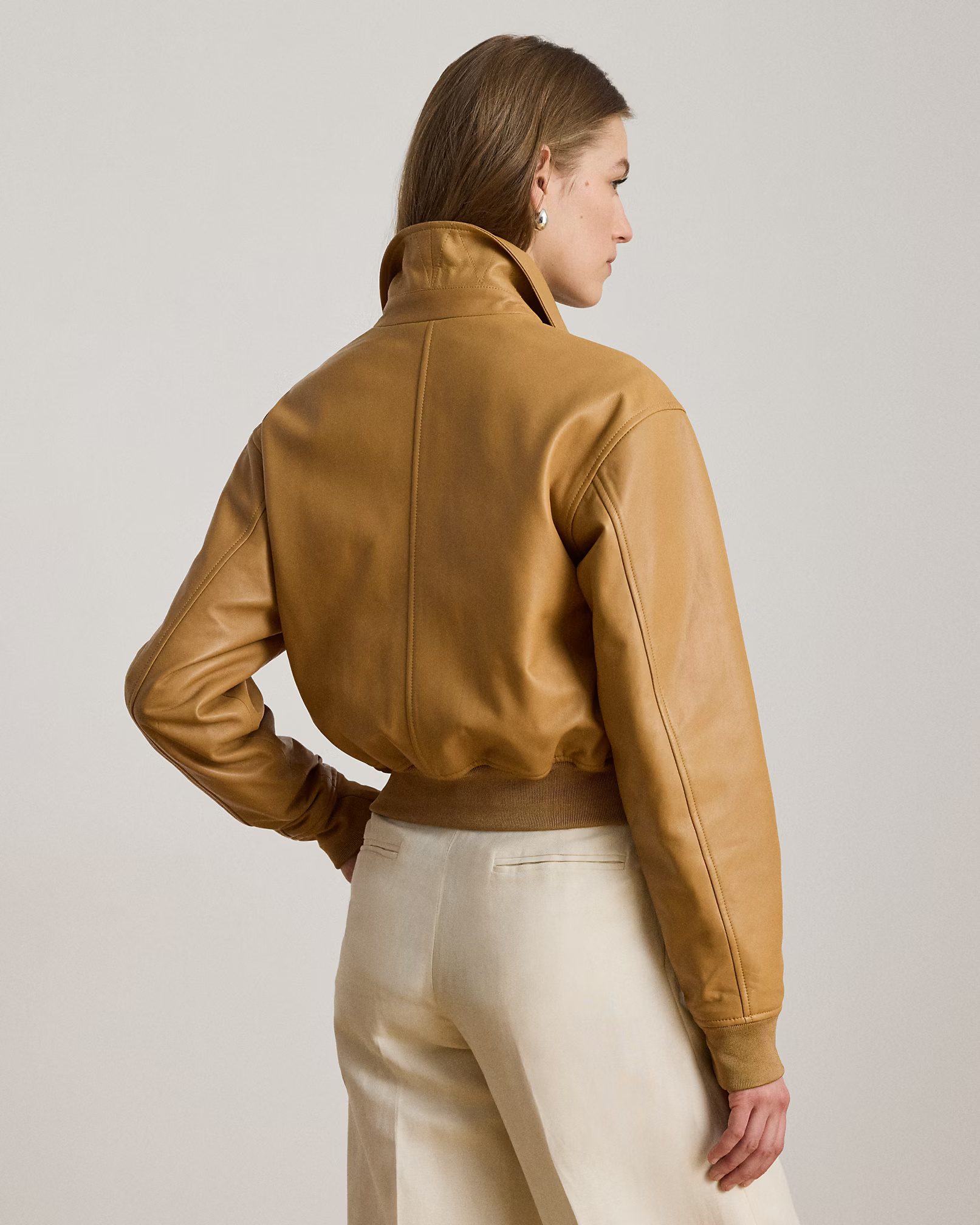 LAUREN RALPH LAUREN - Lambskin Flight Jacket