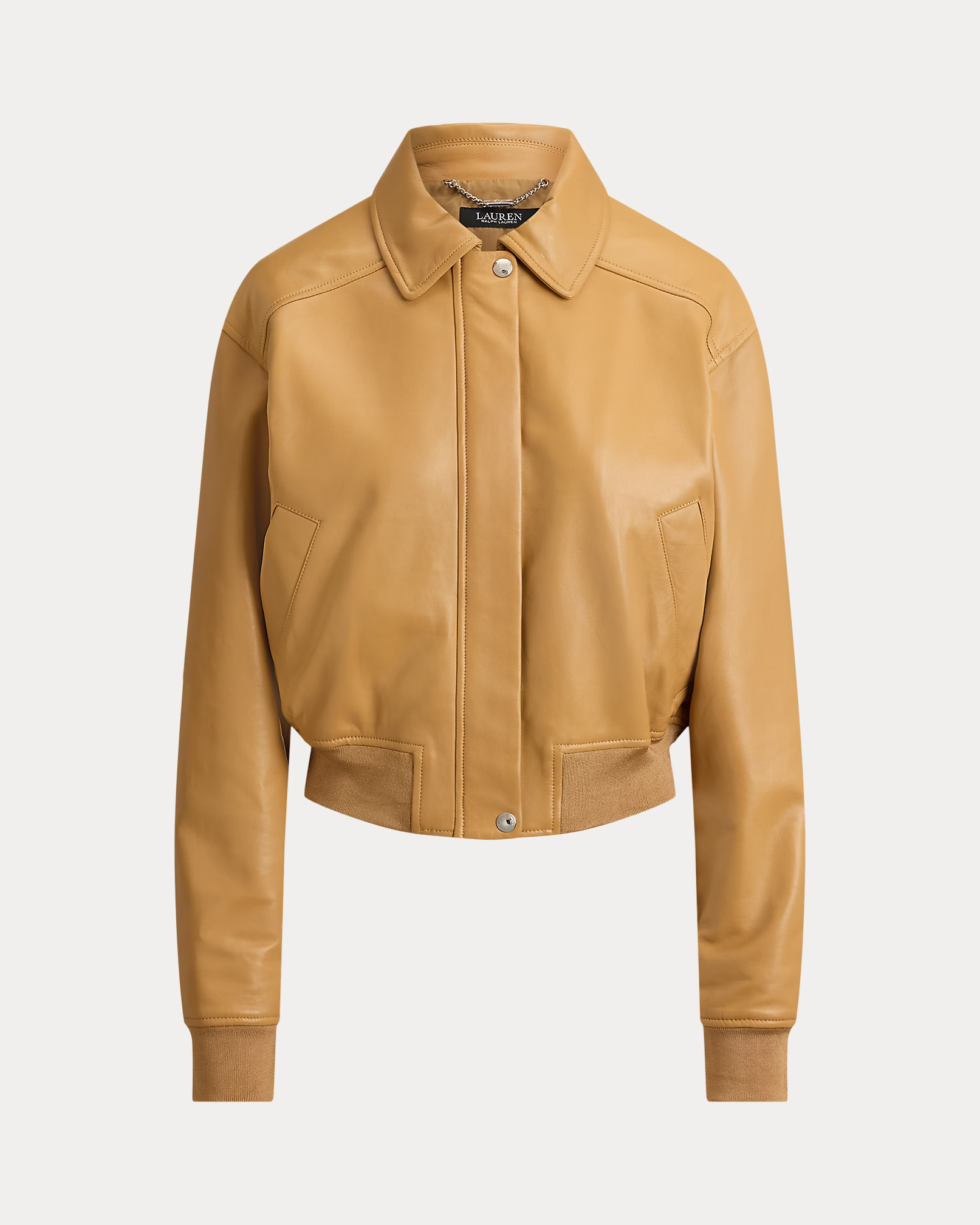 LAUREN RALPH LAUREN - Lambskin Flight Jacket