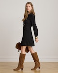 Double Breasted Georgette Dress