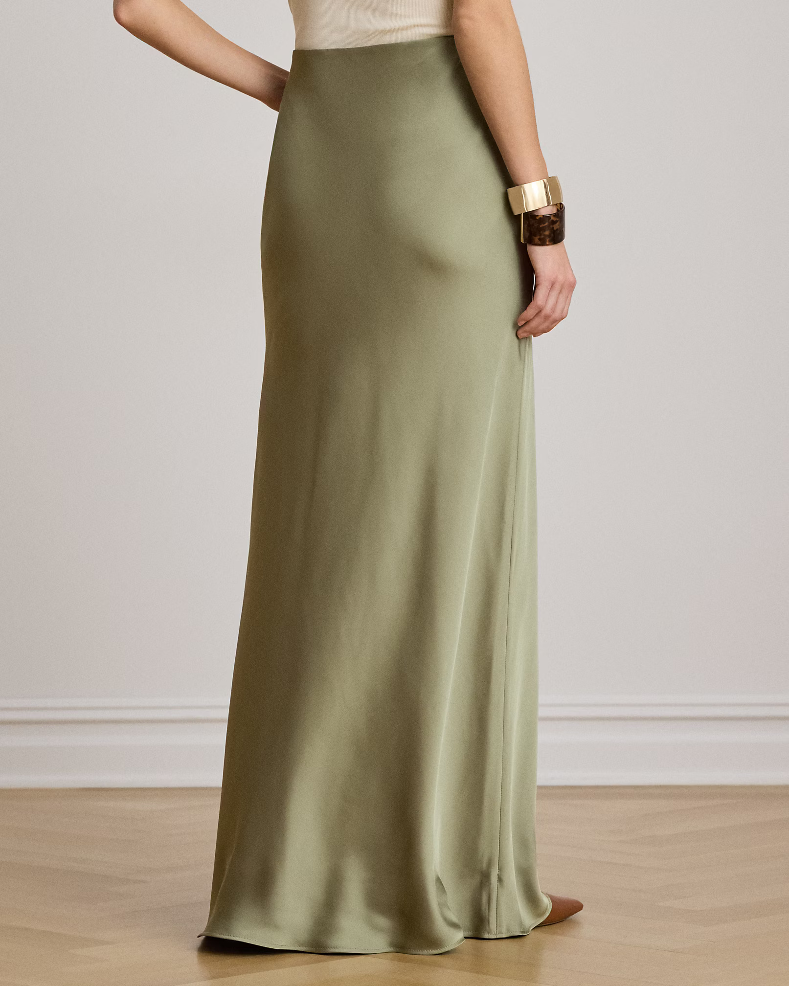 LAUREN RALPH LAUREN - Satin Charmeuse Maxiskirt