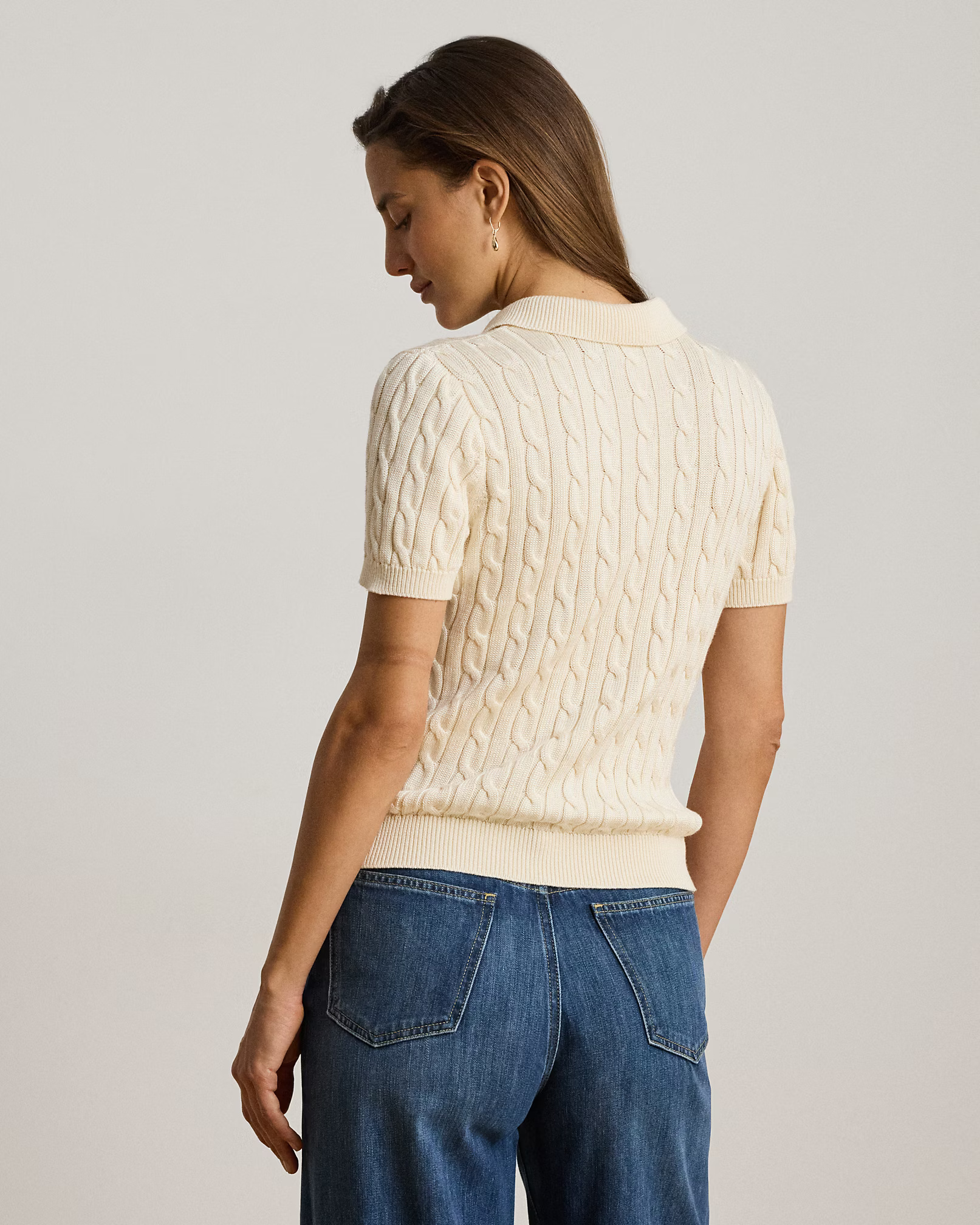 LAUREN RALPH LAUREN - Cotton-Blend Short-Sleeve Pullover
