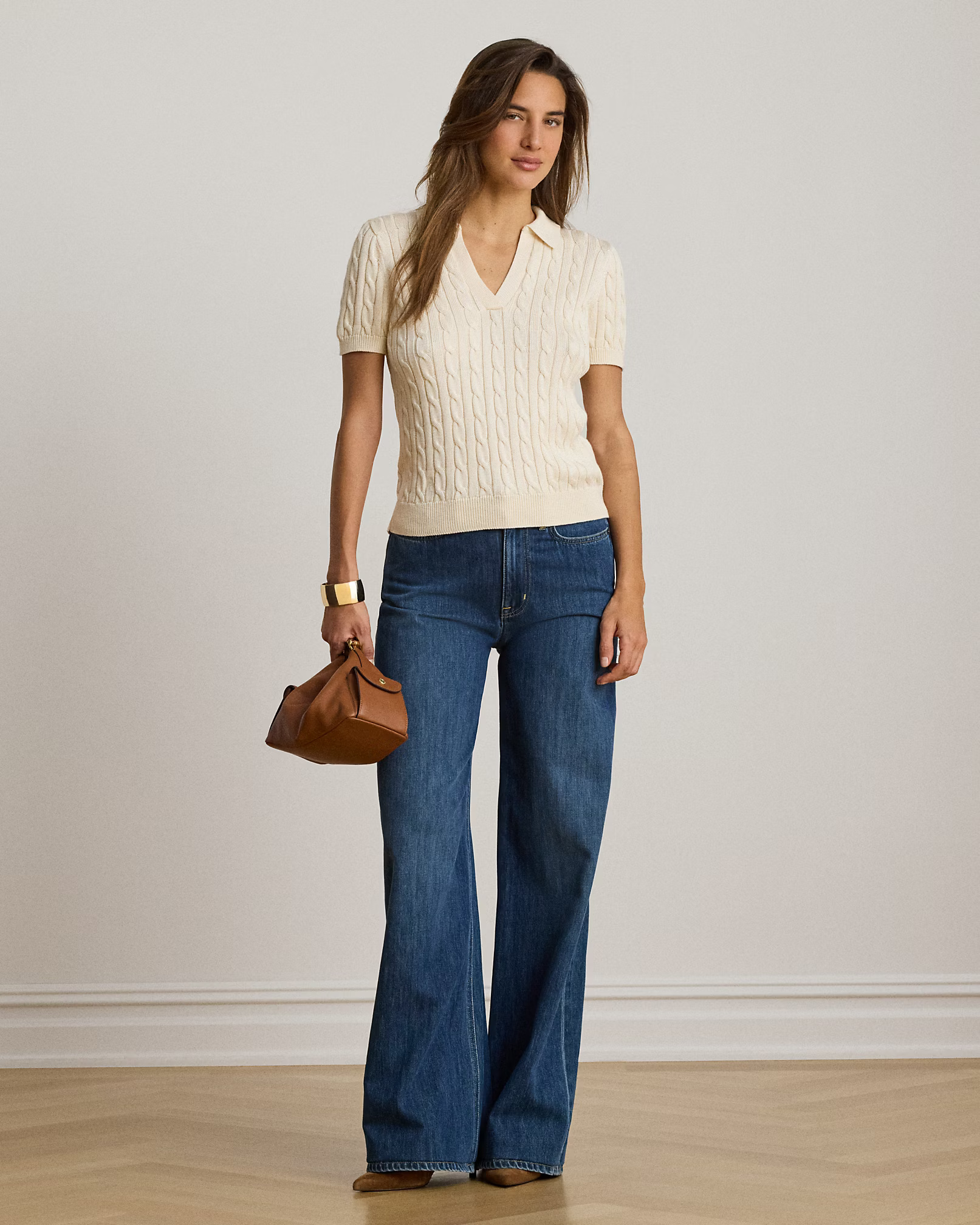 LAUREN RALPH LAUREN - Cotton-Blend Short-Sleeve Pullover