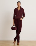 Cotton-Modal Polo Jumper
