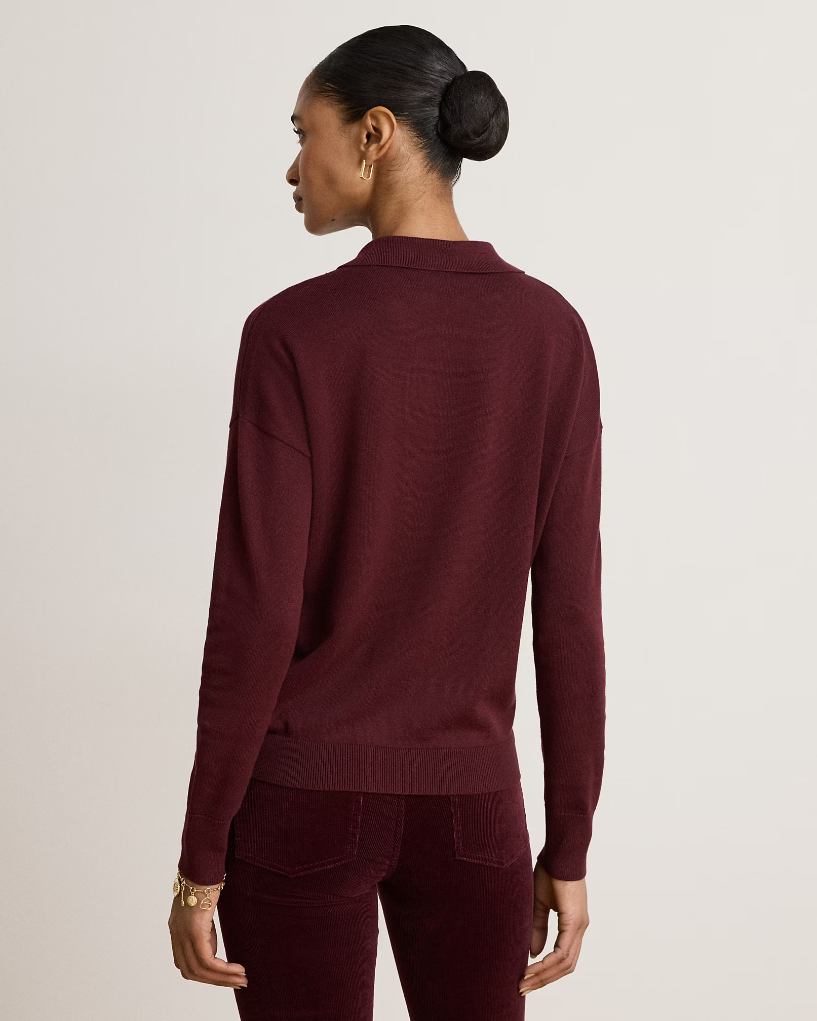 LAUREN RALPH LAUREN - Cotton-Modal Polo Jumper