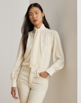 Georgette Tie-Neck Blouse