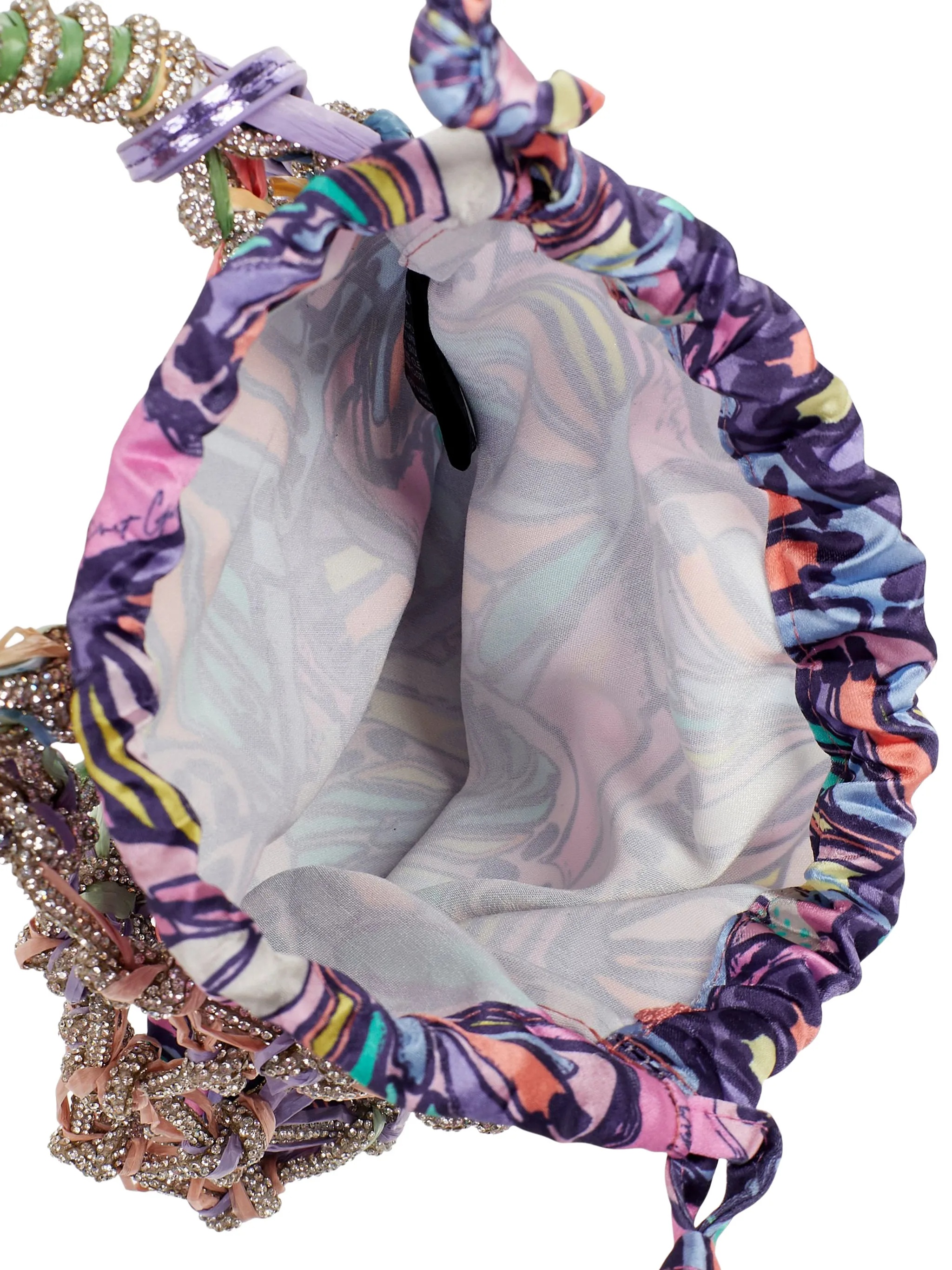 KURT GEIGER - Small Macrame Crystal Bag