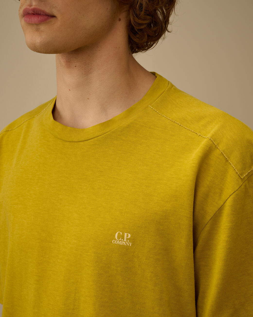C.P. COMPANY - Jersey Plated Logo T-Shirt