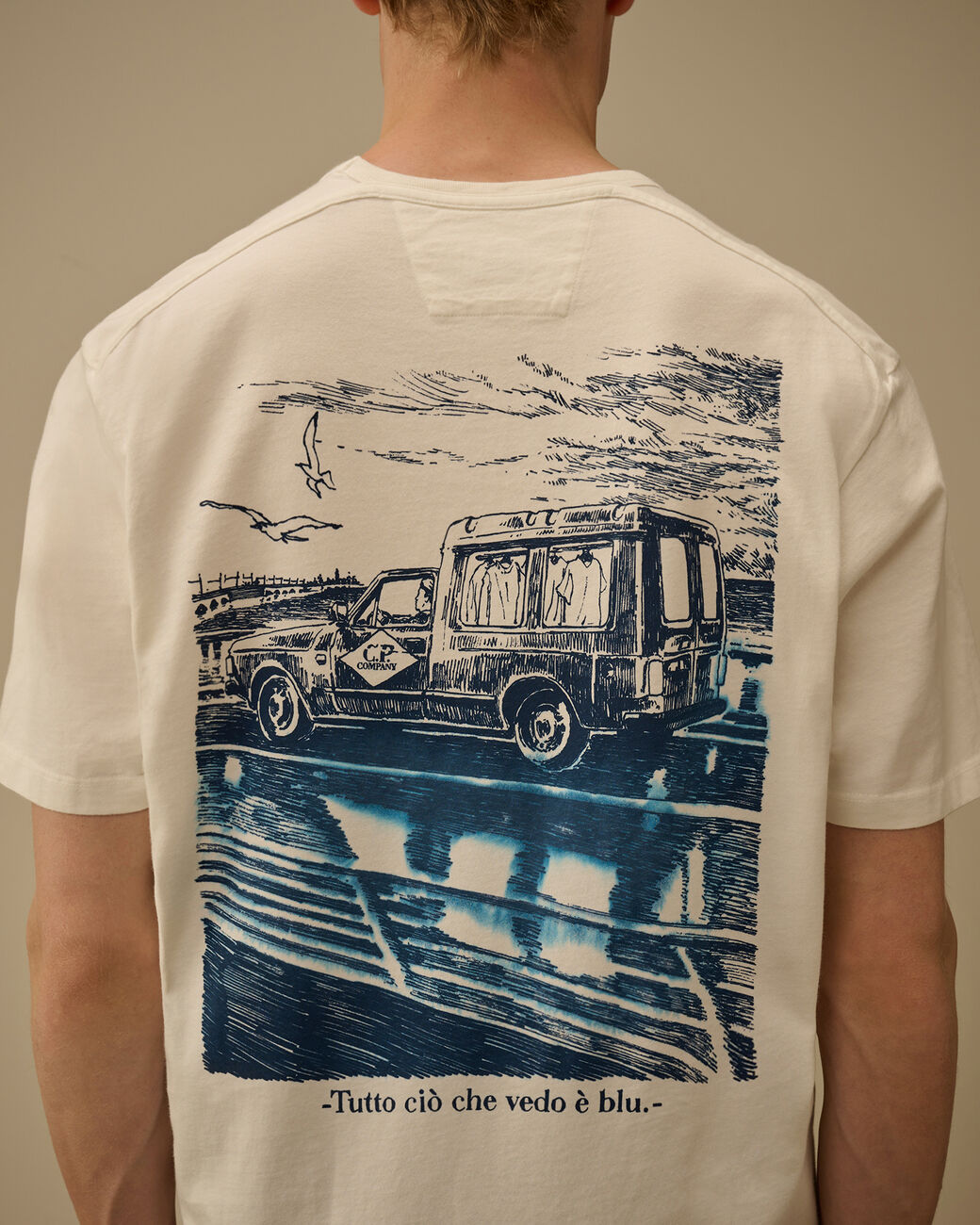 C.P. COMPANY - Jersey Short Sleeve Logo T-Shirt