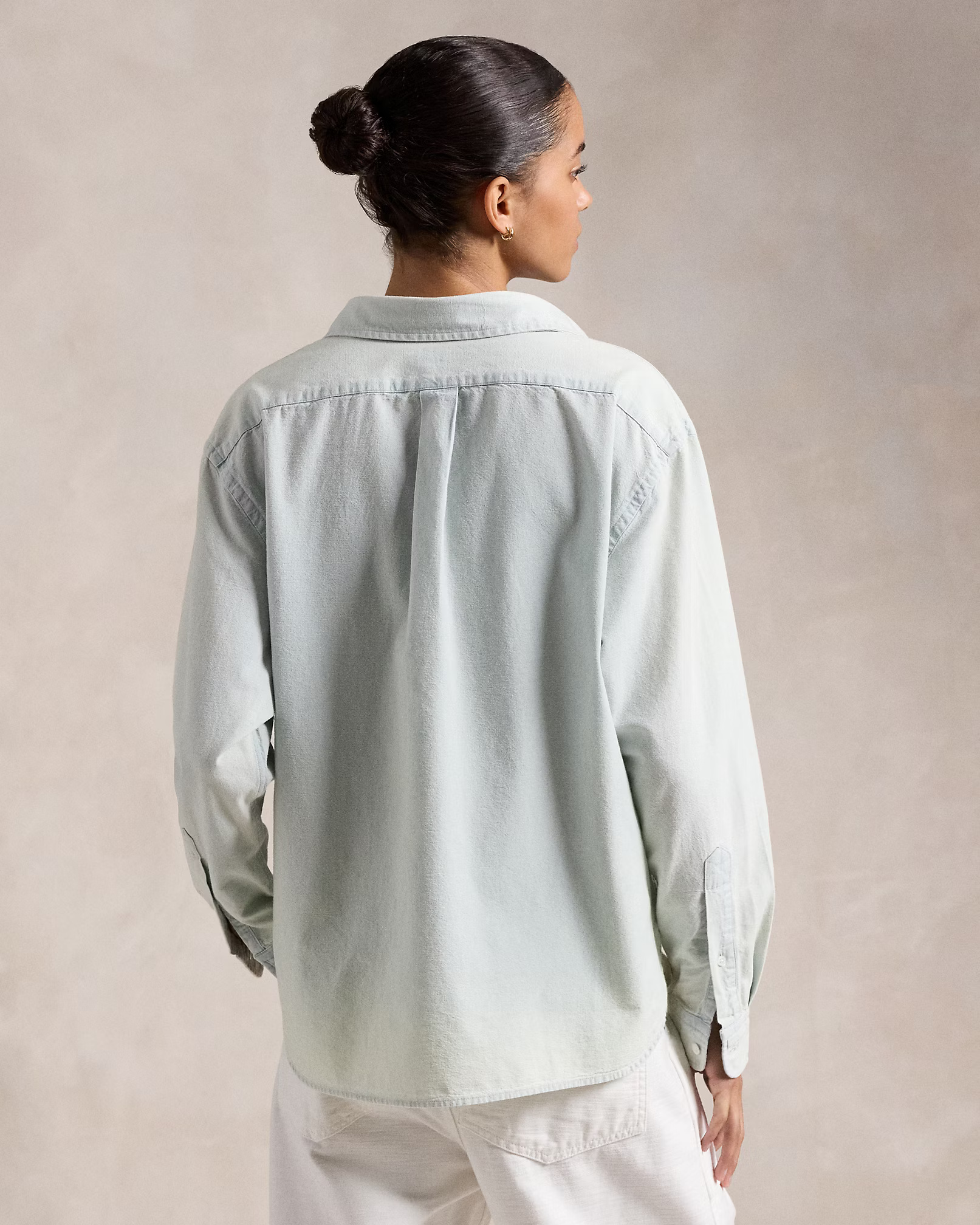 POLO RALPH LAUREN - Cropped Boxy Chambray Shirt