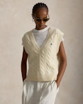 Cable-Knit Sleeveless Jumper