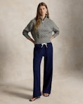 Cable-Knit Cotton Quarter-Zip Jumper