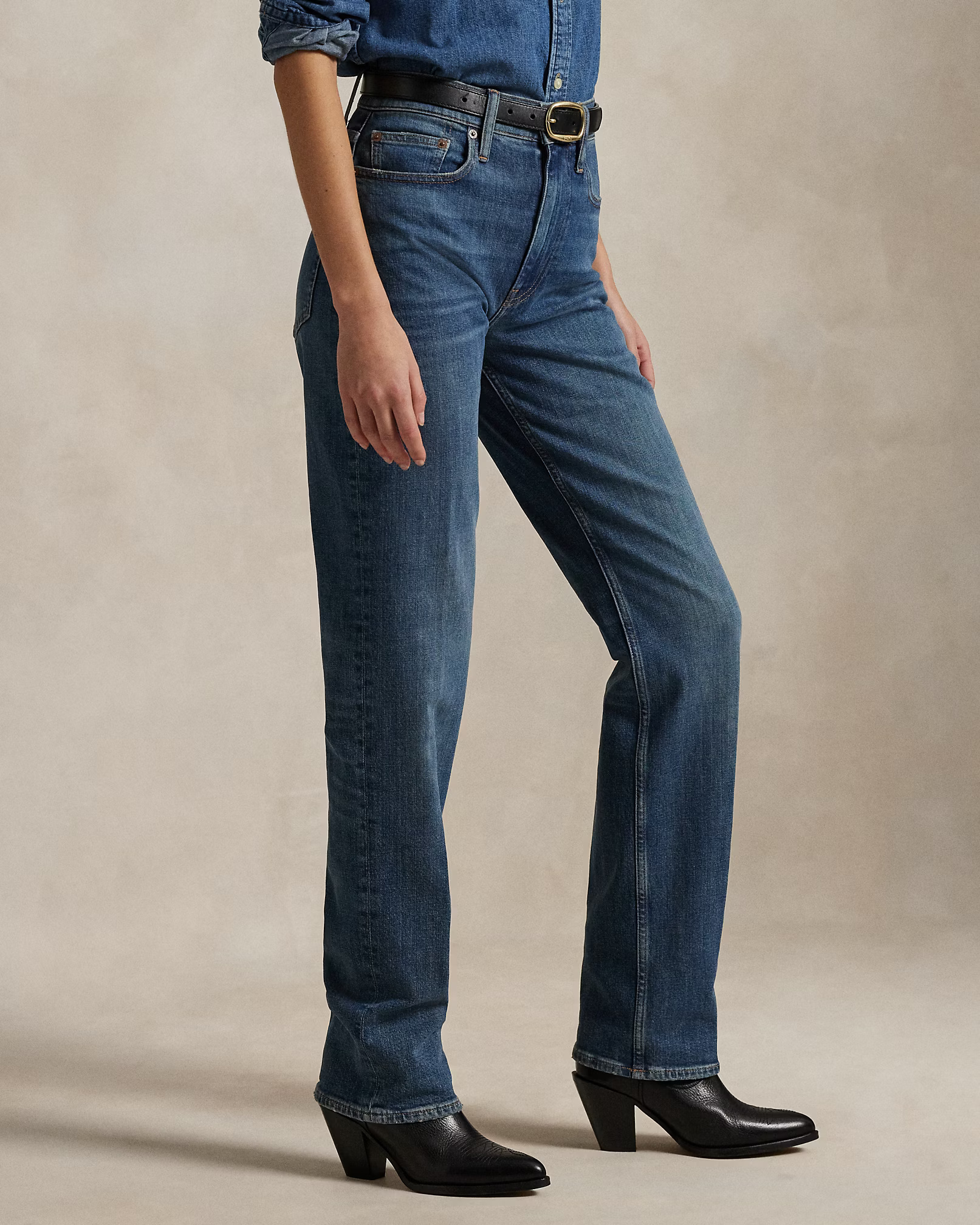 POLO RALPH LAUREN - High-Rise Straight Jean