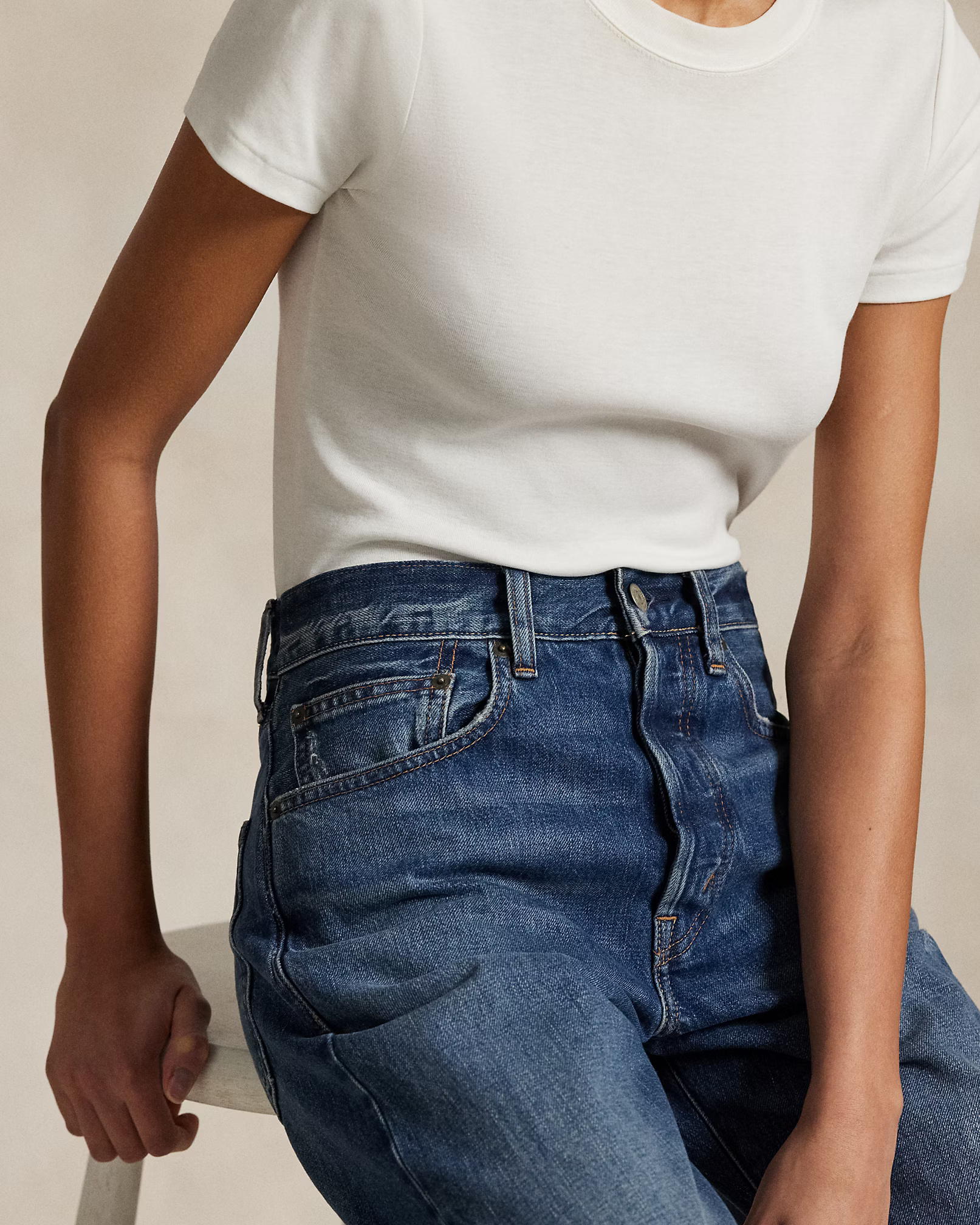 POLO RALPH LAUREN - High-Rise Relaxed Straight Jean