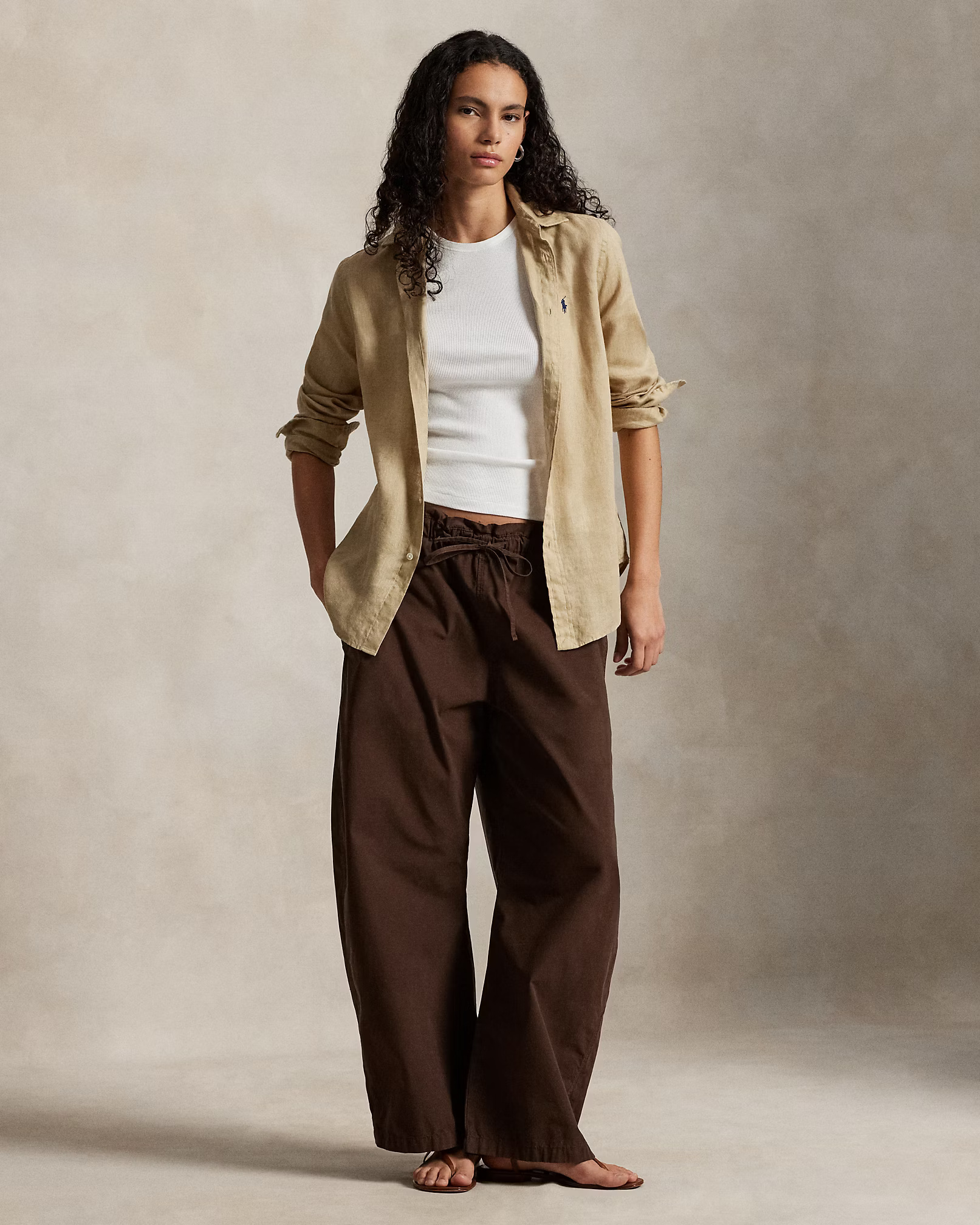 POLO RALPH LAUREN - Classic Fit Linen Shirt