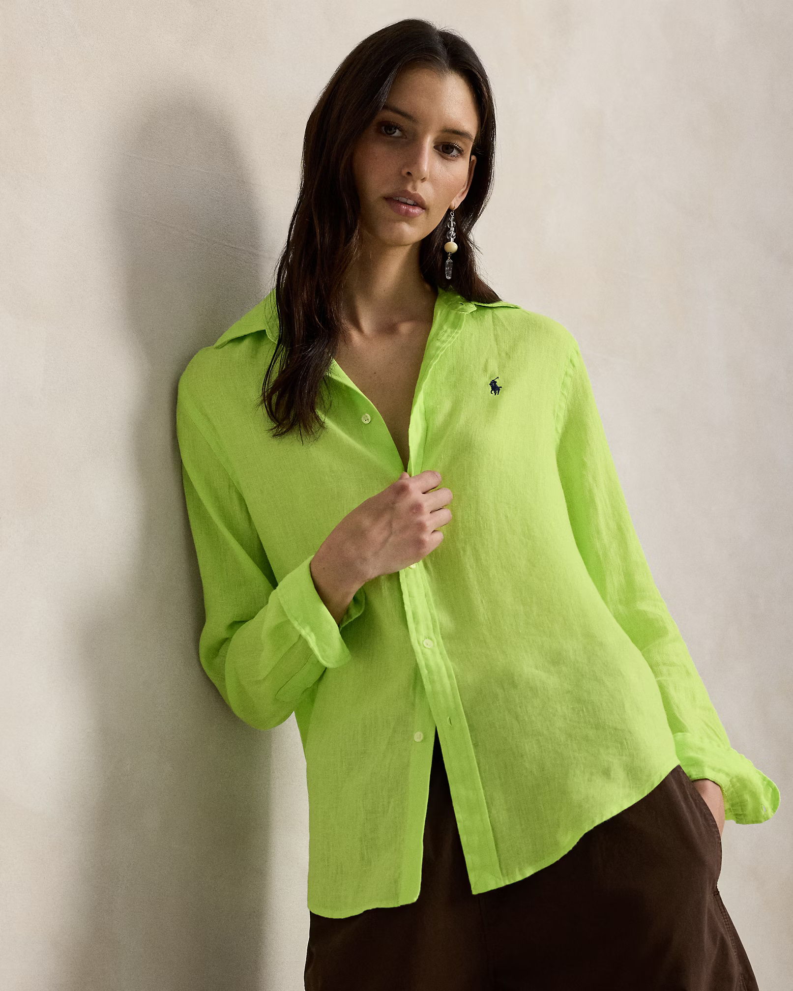 POLO RALPH LAUREN - Classic Fit Linen Shirt