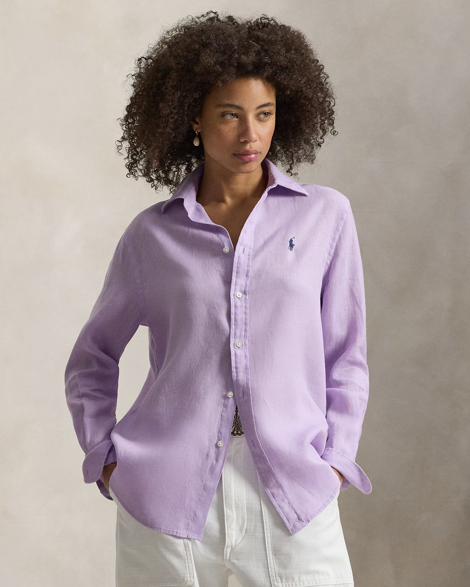 POLO RALPH LAUREN - Classic Fit Linen Shirt