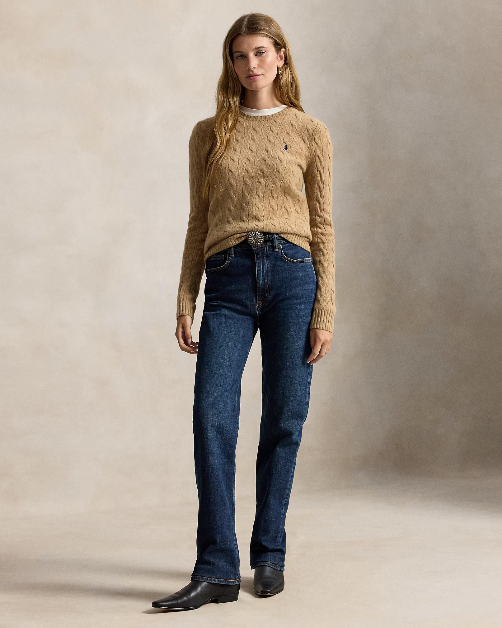 POLO RALPH LAUREN - Cable Wool-Cashmere Crewneck Jumper