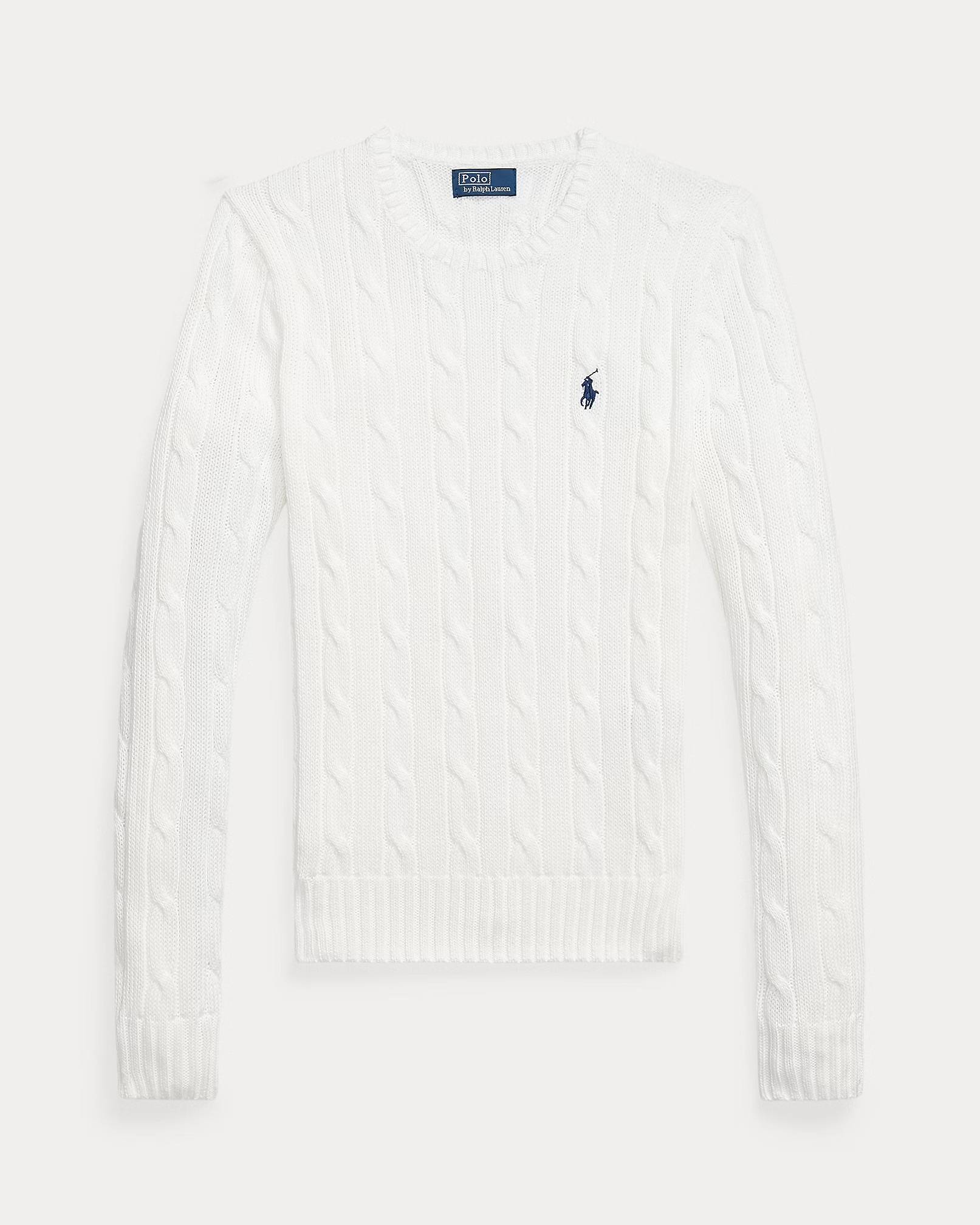 POLO RALPH LAUREN - Cable-Knit Cotton Crewneck Jumper
