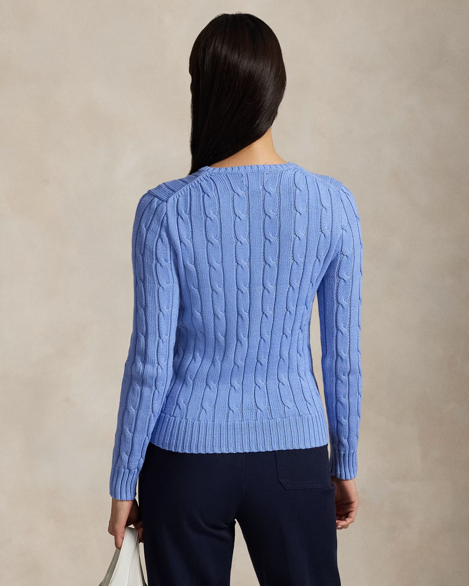 POLO RALPH LAUREN - Cable-Knit Cotton Crewneck Jumper