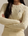 Cable-Knit Cotton Crewneck Jumper