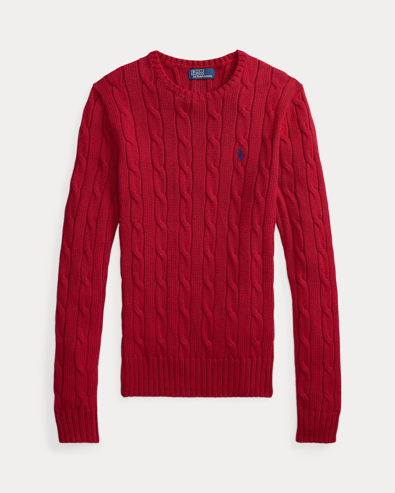POLO RALPH LAUREN - Cable-Knit Cotton Crewneck Jumper