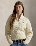 Cable Wool-Cashmere Half-Zip Jumper