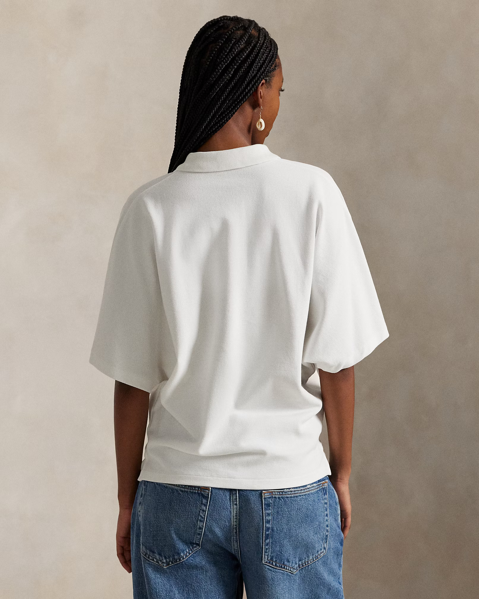 POLO RALPH LAUREN - Dolman-Sleeve Mesh Polo Shirt