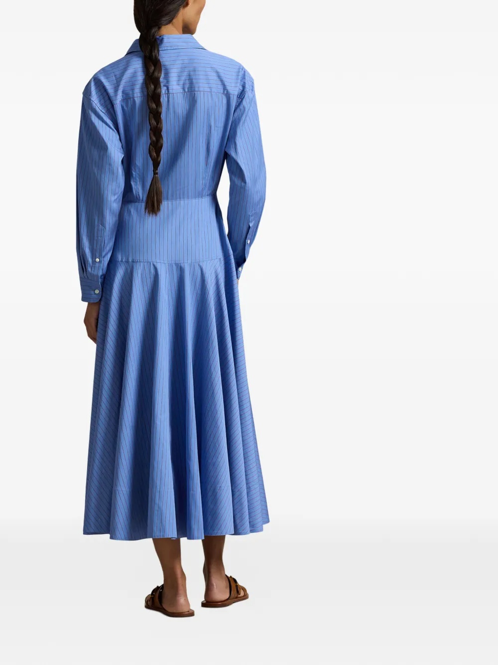 POLO RALPH LAUREN - Pinstripe Midi Dress