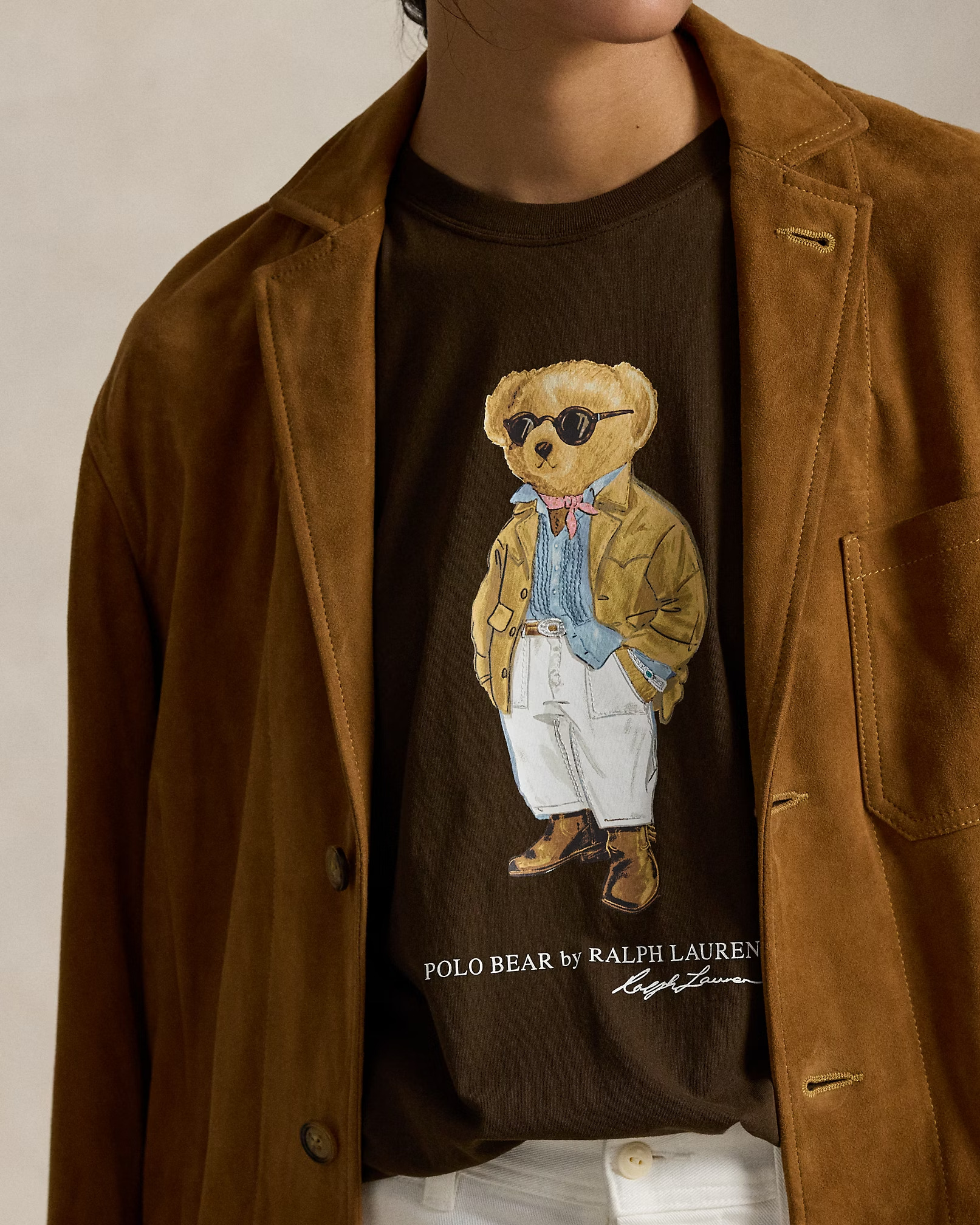 POLO RALPH LAUREN - Polo Bear Cotton Jersey T-Shirt