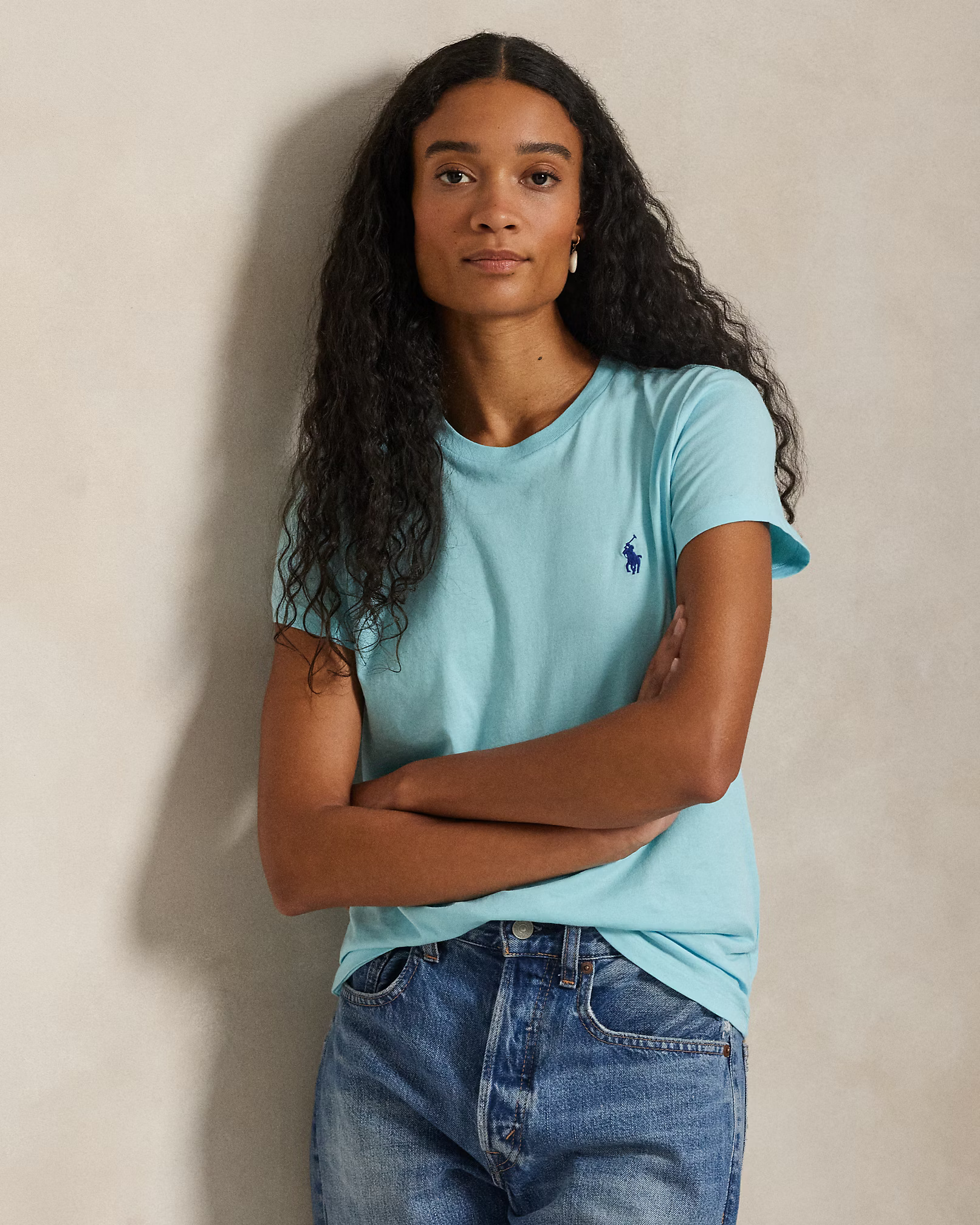 POLO RALPH LAUREN - Classic Fit Cotton Jersey Crewneck Tee