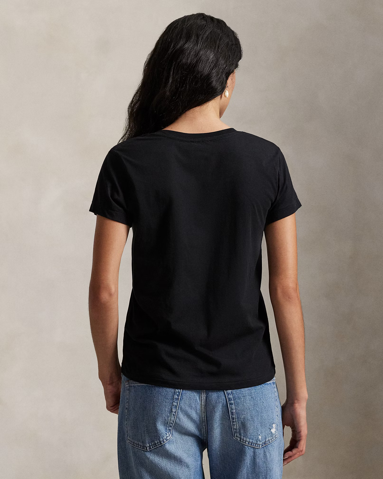 POLO RALPH LAUREN - Cotton Jersey V-Neck T-Shirt