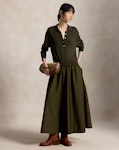 Merino Cotton Polo-Bodice Dress