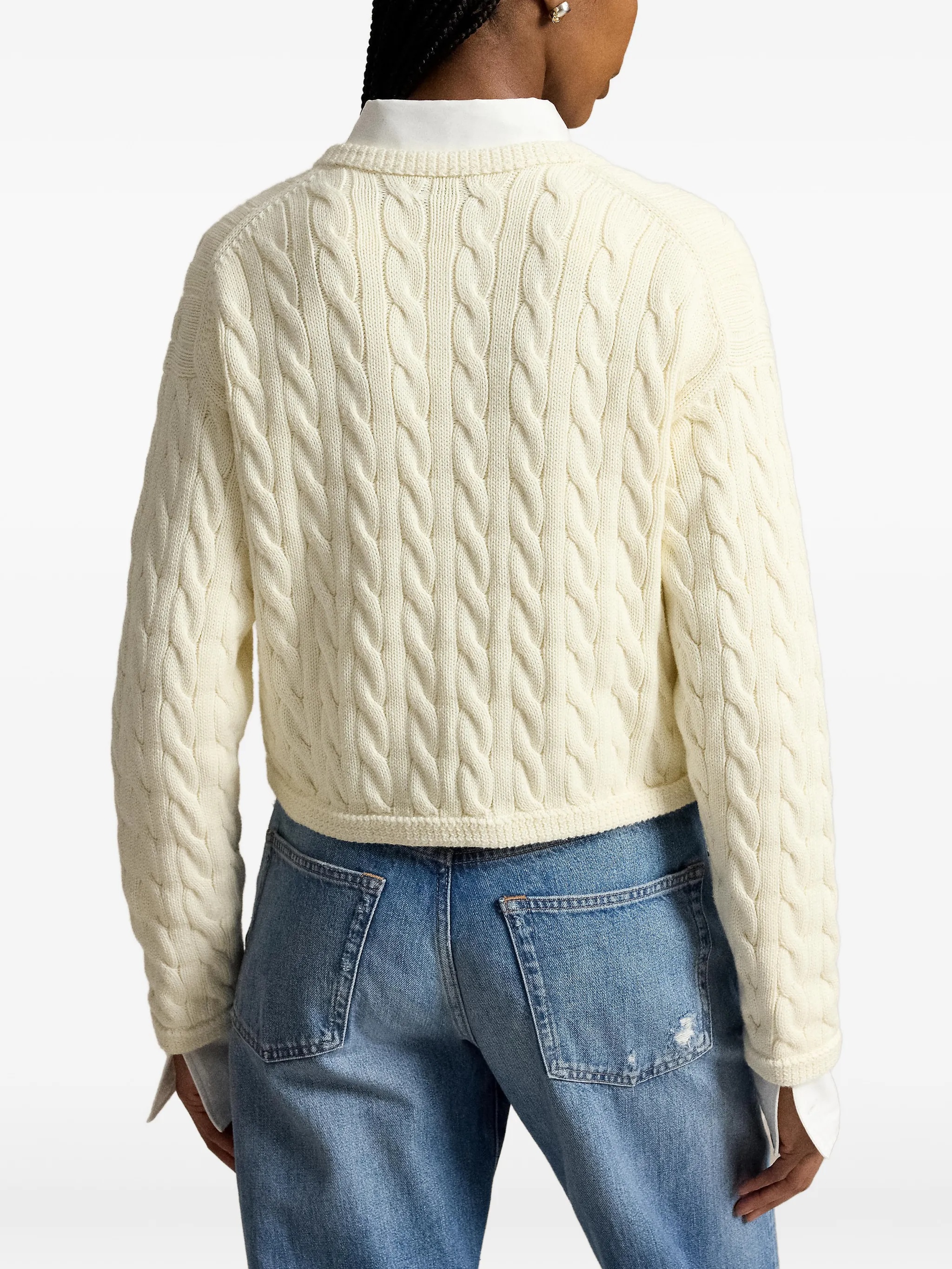 POLO RALPH LAUREN - Cotton Sweater Buttoned Cardigan