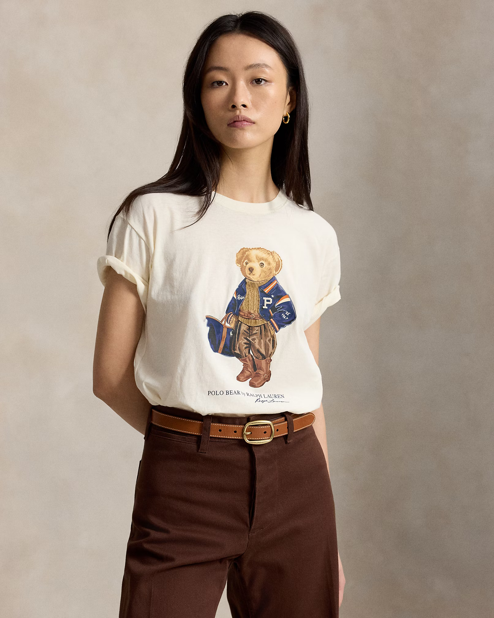 POLO RALPH LAUREN - Polo Bear Cotton Jersey T-Shirt