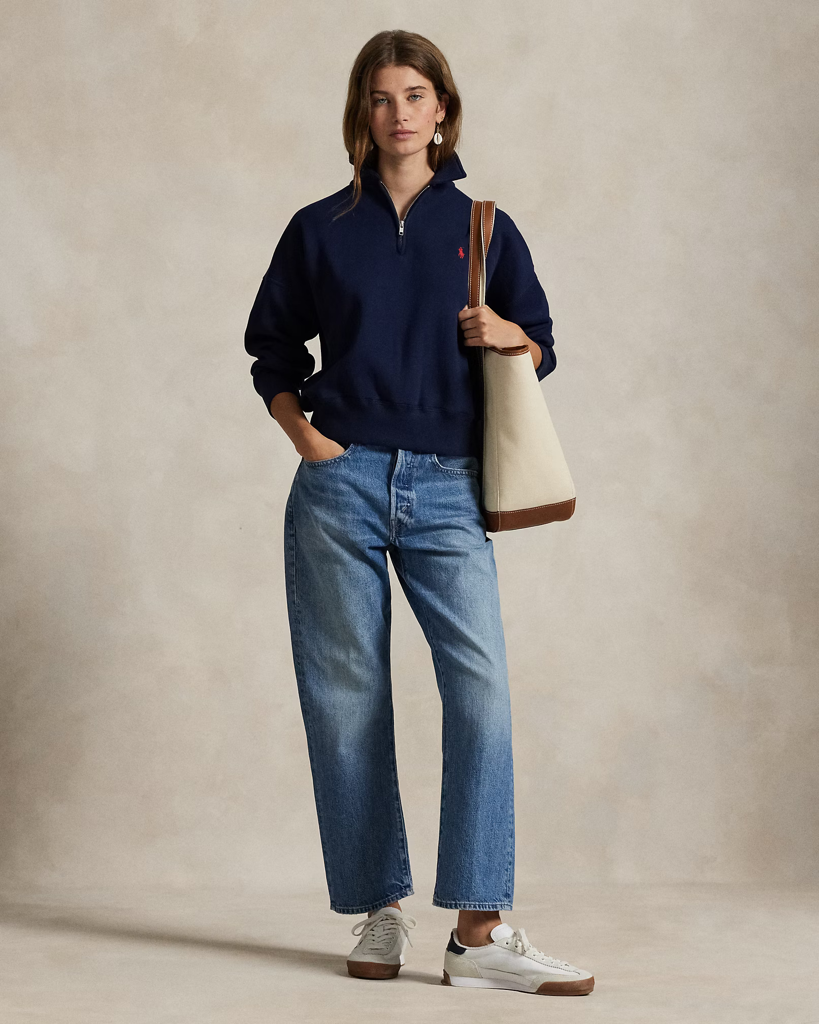 POLO RALPH LAUREN - Fleece Quarter-Zip Sweatshirt