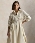 Cotton Drawcord Shirtdress