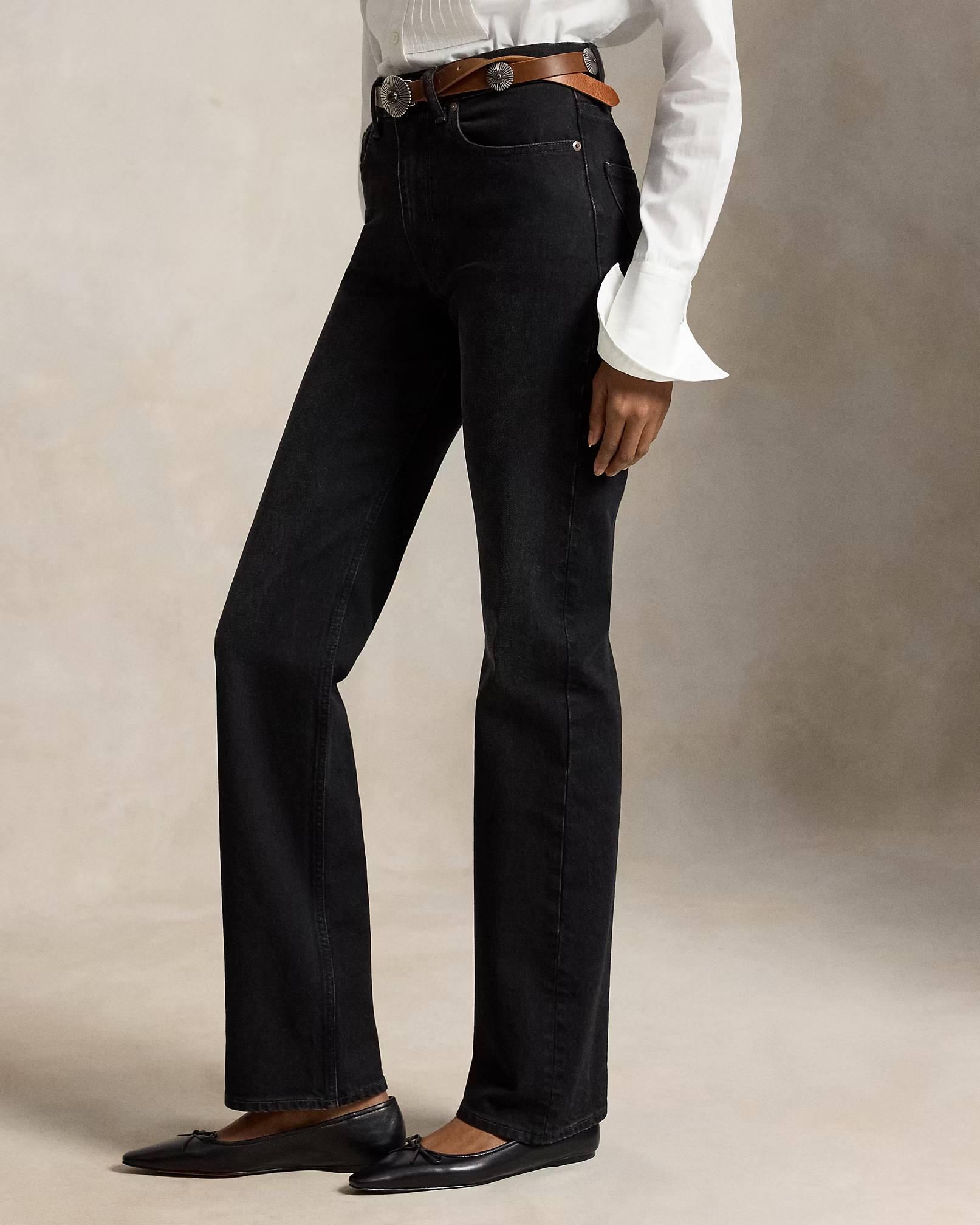 POLO RALPH LAUREN - High-Rise Straight-Leg Jean