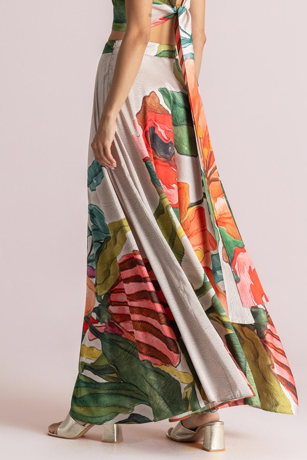 MOUTAKI - Maxi Satin Skirt