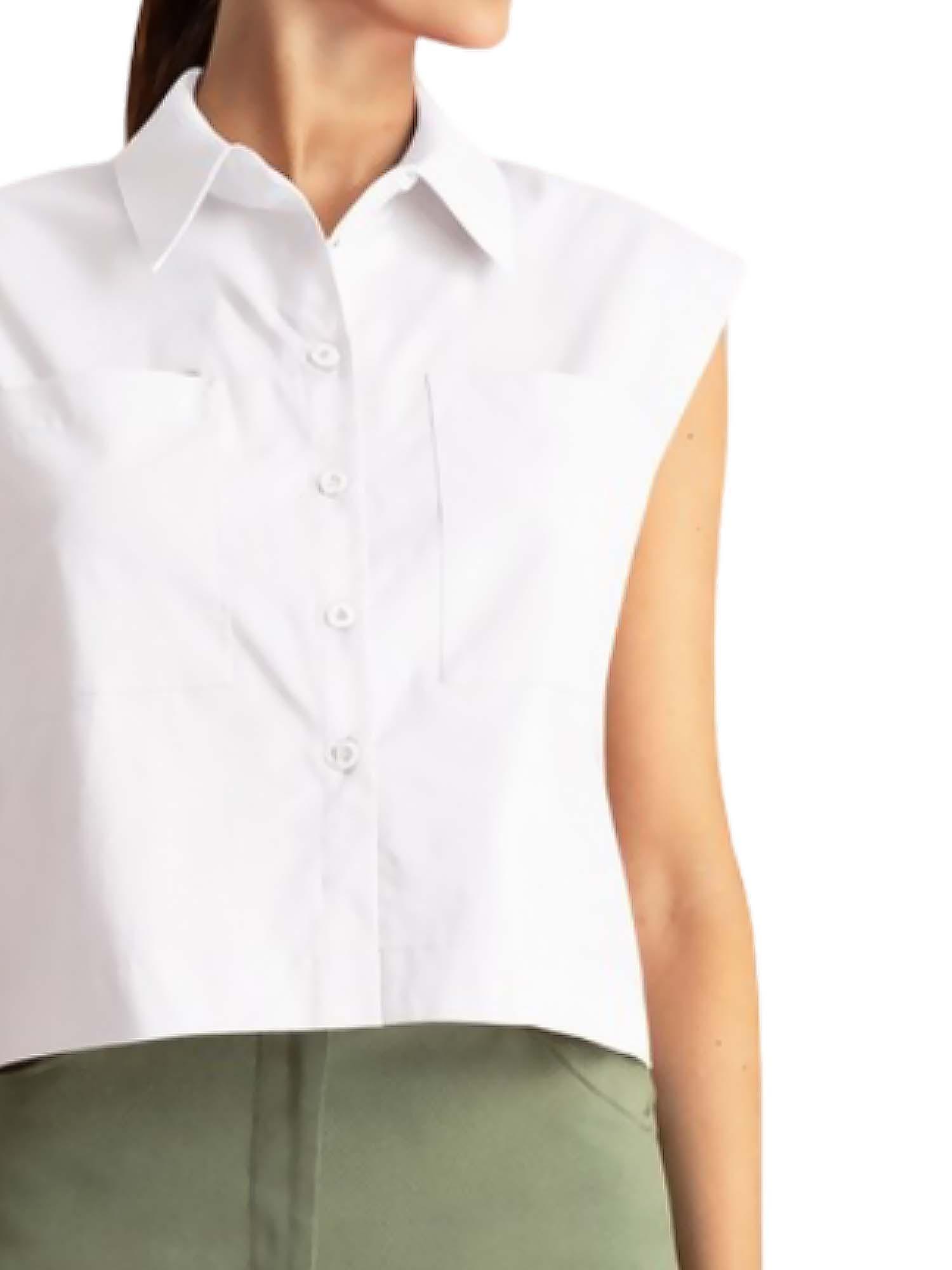 MOUTAKI - Sleeveless Poplin Shirt
