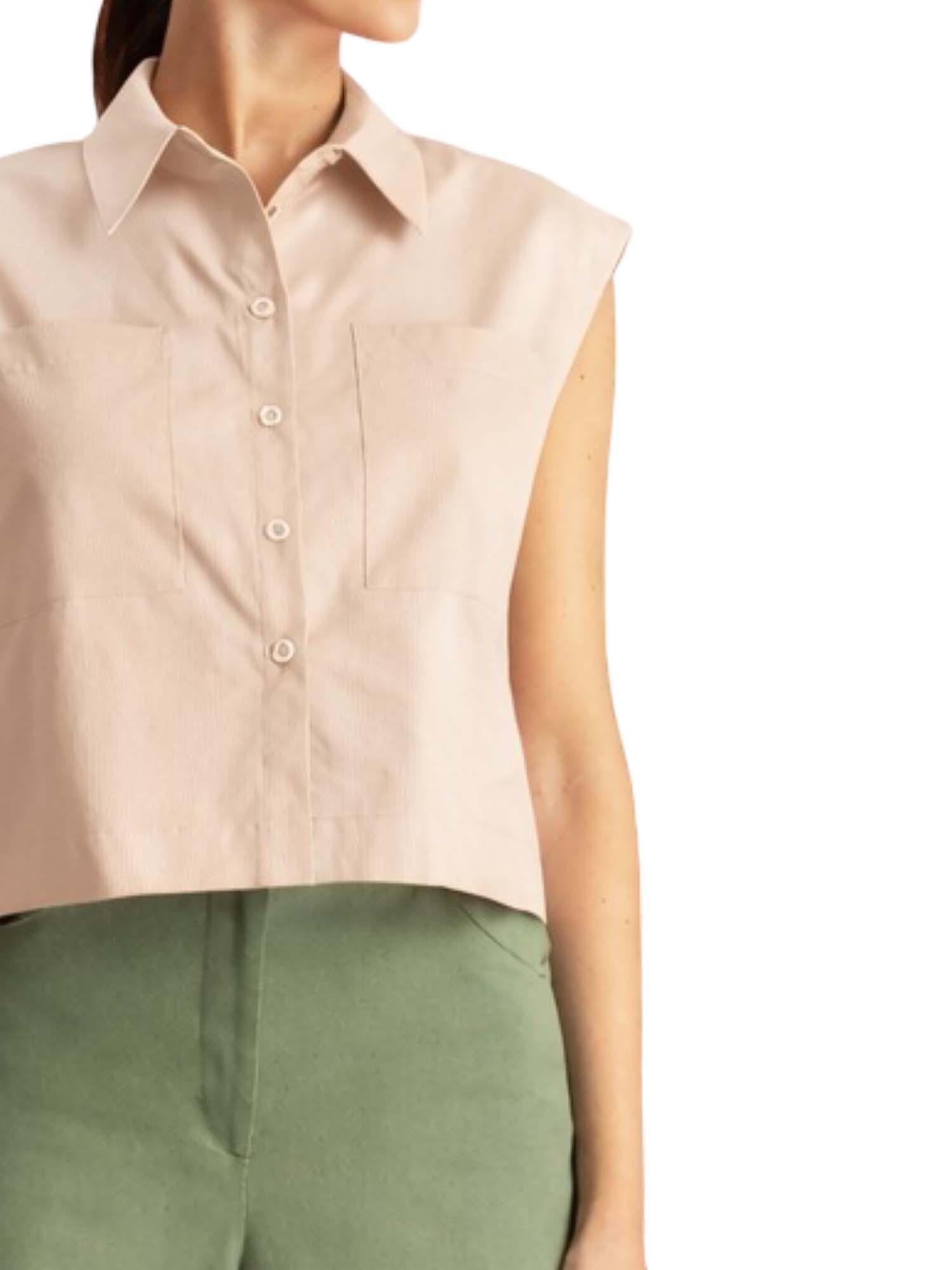 MOUTAKI - Sleeveless Poplin Shirt