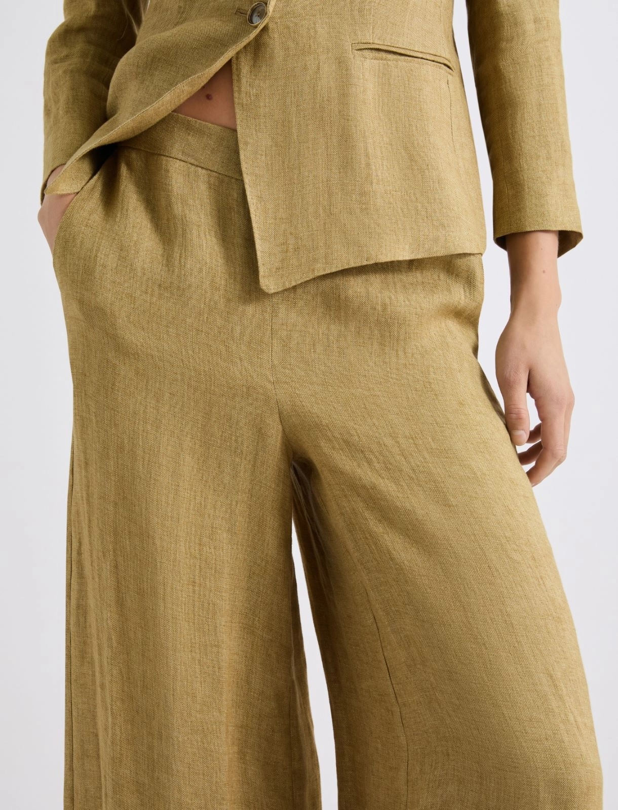 MARELLA - Linen wide-leg trousers