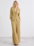 Linen wide-leg trousers