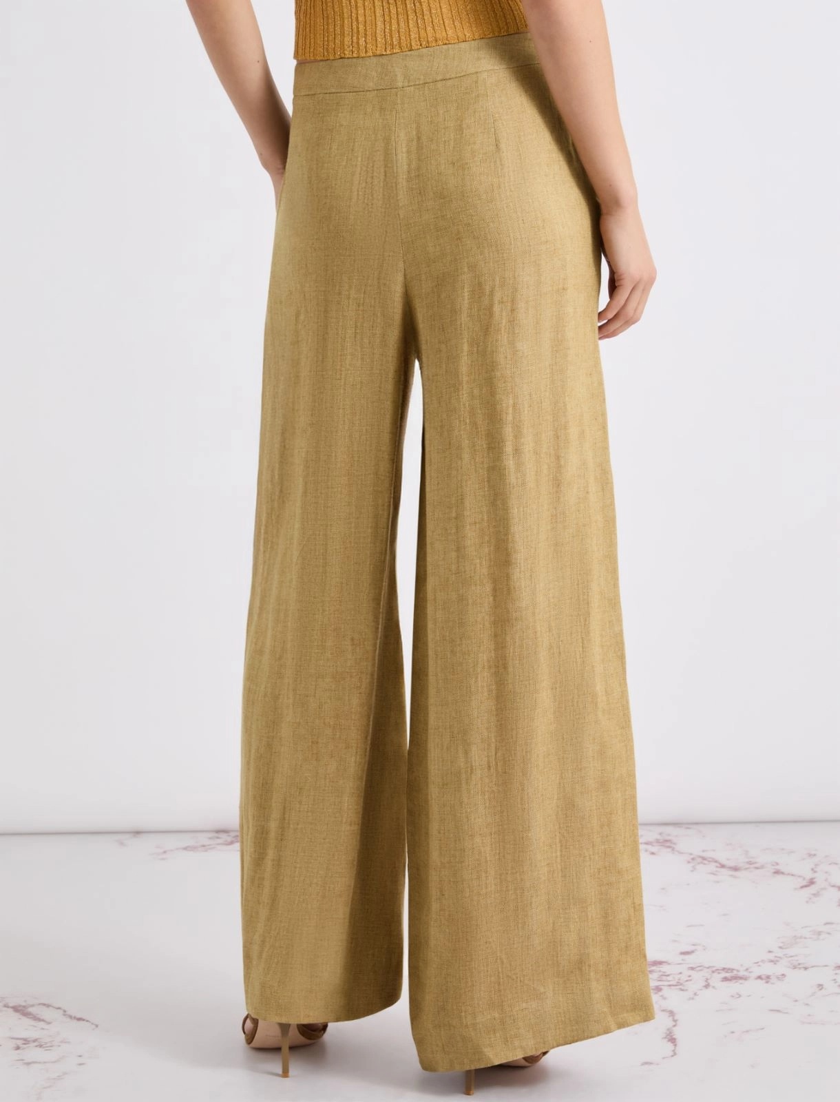 MARELLA - Linen wide-leg trousers