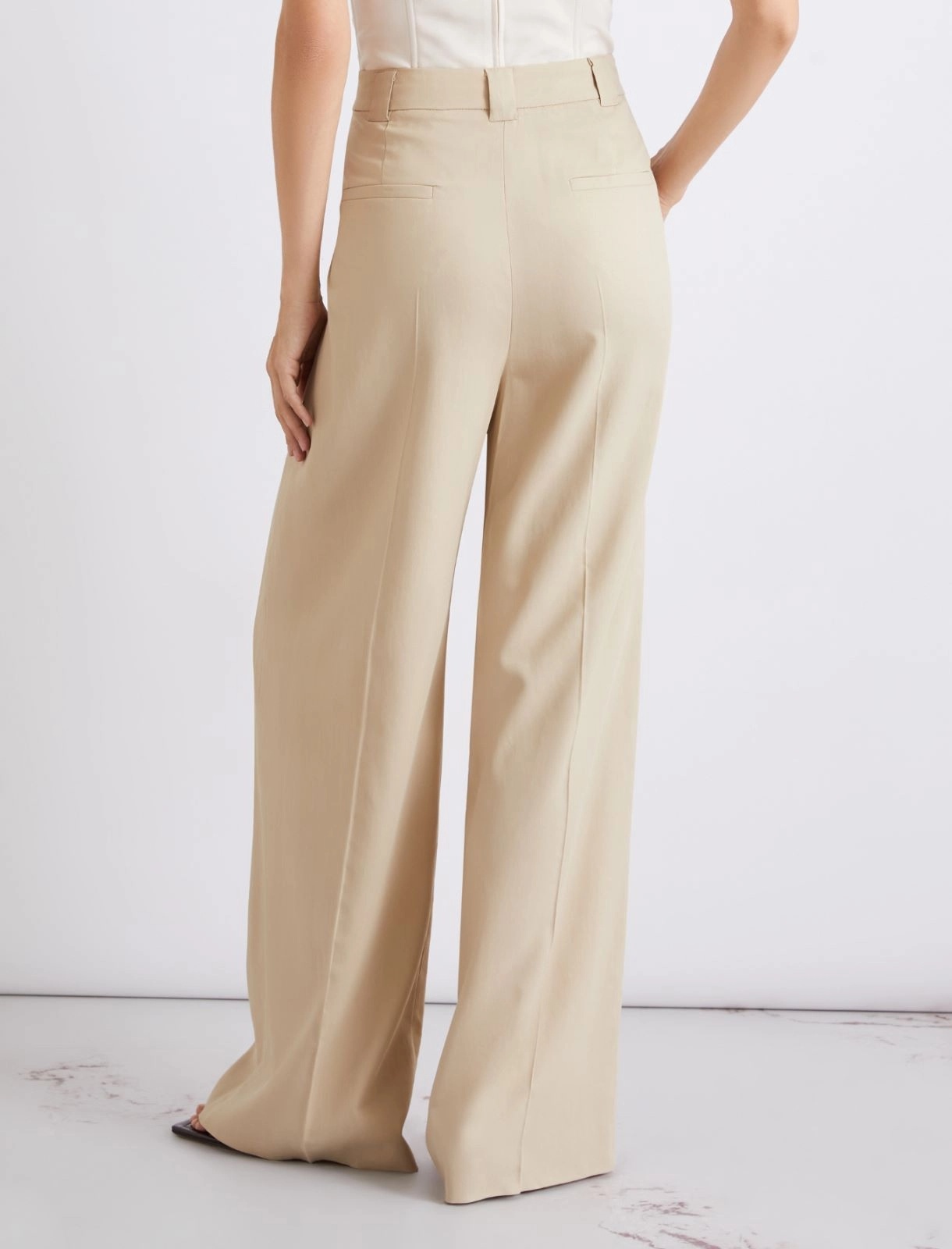 MARELLA - Wide-fit twill trousers