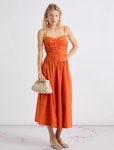 Bagagli Fit and Flare Poplin Dress