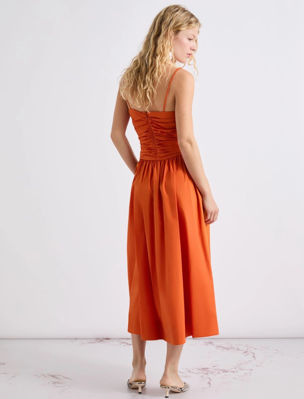 MARELLA - Bagagli Fit and Flare Poplin Dress