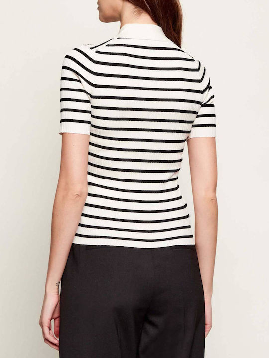 MARELLA - Striped Rib Polo