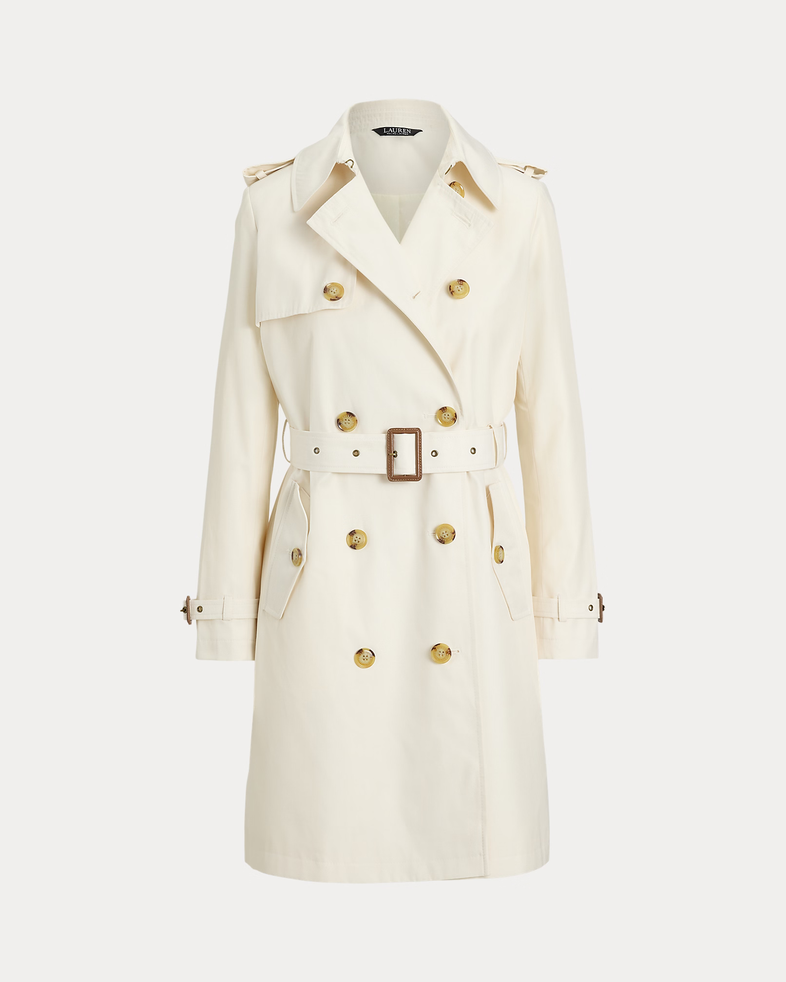 LAUREN RALPH LAUREN - Double-Breasted Cotton-Blend Trench Coat