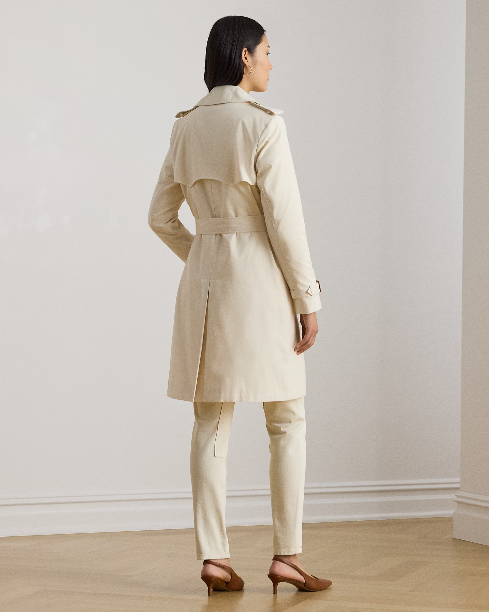 LAUREN RALPH LAUREN - Double-Breasted Cotton-Blend Trench Coat