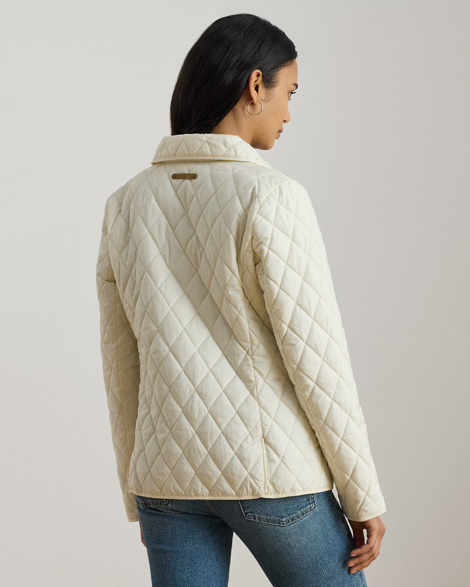 LAUREN RALPH LAUREN - Crest-Patch Diamond-Quilted Jacket